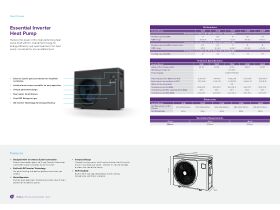 Specification Sheet - Henden Essential Inverter Heat Pump