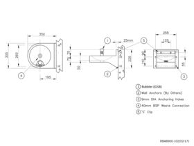 RBA Wall Mounted Drinking Fountain Stainless Steel