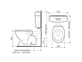 Junior 100 Toilet Suite S Trap White (4 Star)