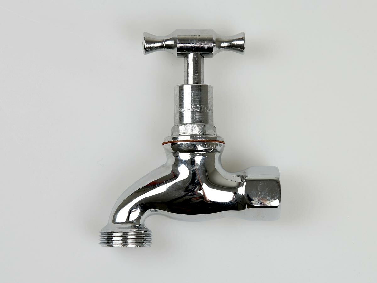 Bib Hose Female THead Chrome (ORing) 15mm from Reece