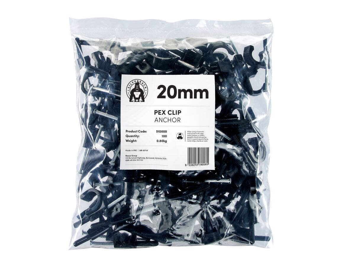 Silverback Pex Clip 20mm Anchor (100) from Reece