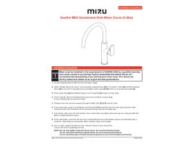 Installation Instructions - Mizu Soothe MK2 Gooseneck Sink Mixer Curve (5 Star)