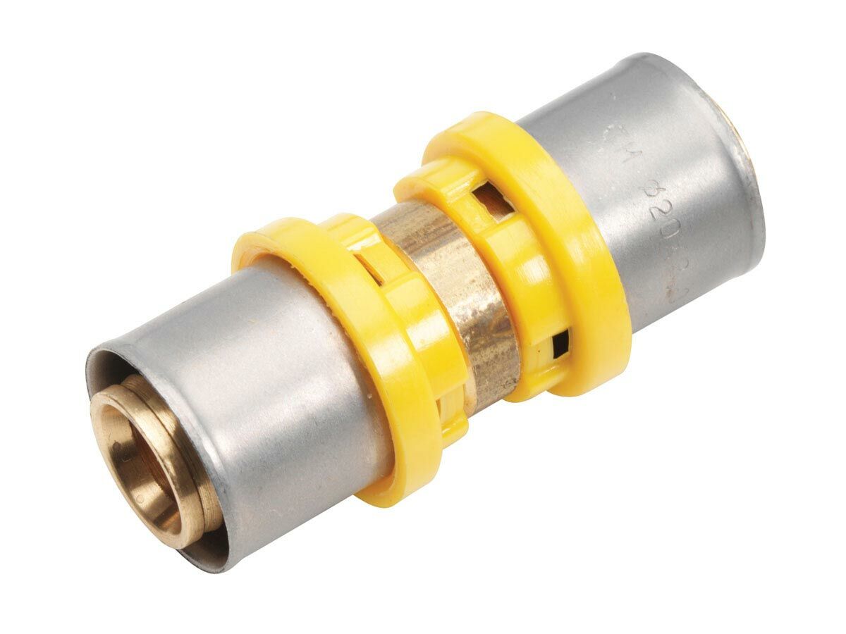 Duopex Gas Crimp Straight Fitting 40mm from Reece