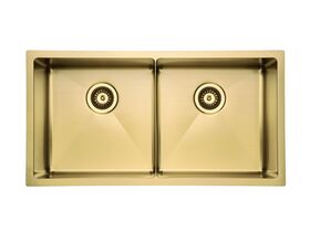 Hero - Memo Zenna Double Bowl Sink Stainless Steel Nanoplated Brass