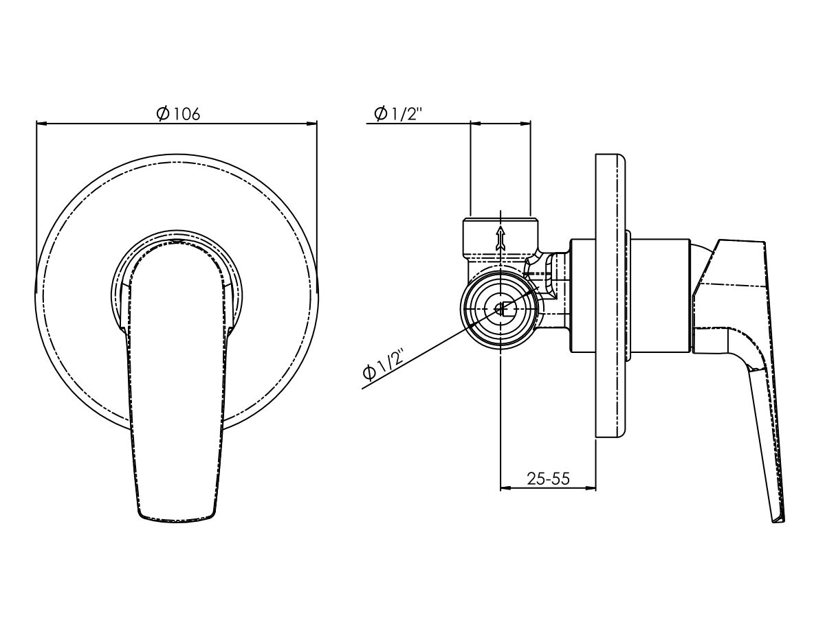 Posh Solus MK2 Shower/ Bath Mixer Chrome from Reece