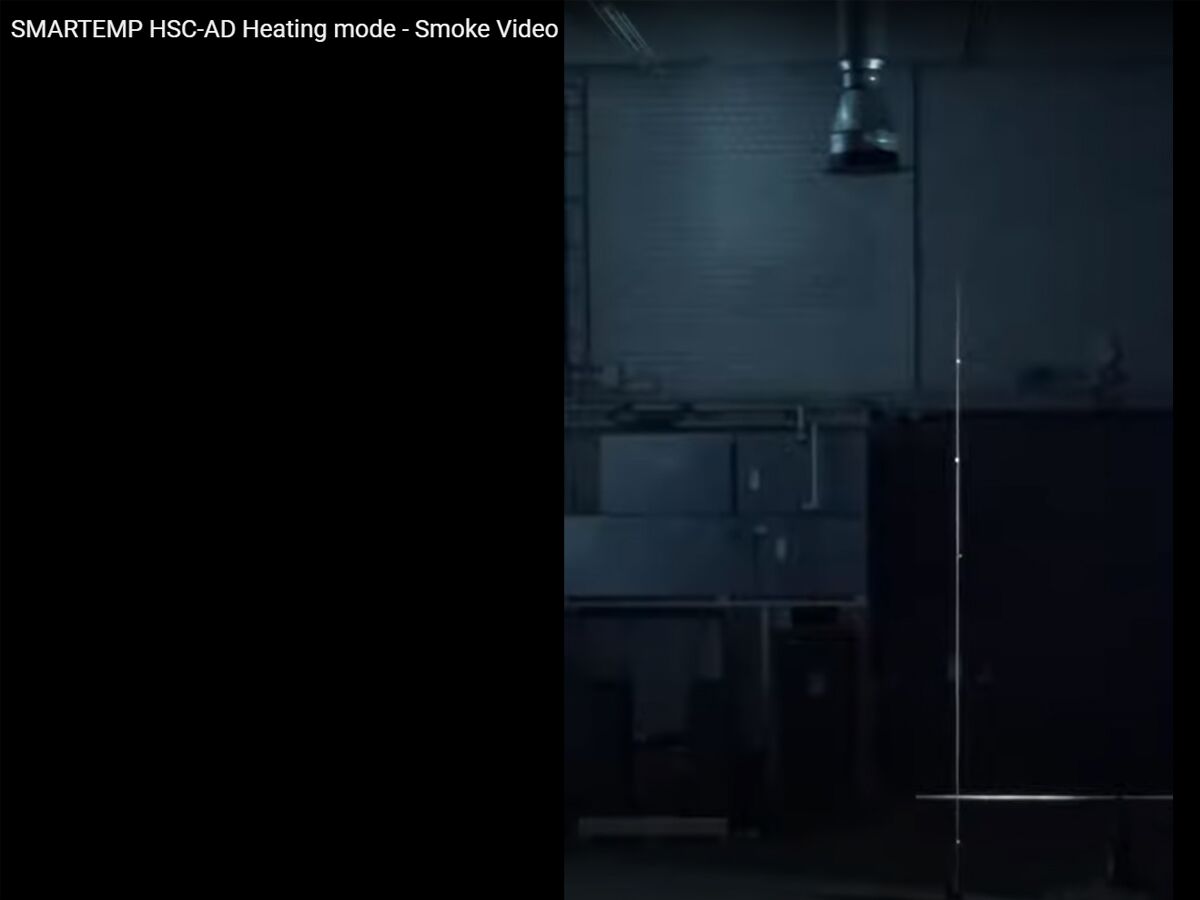 SMARTEMP HSC-AD Heating Mode - Smoke Video