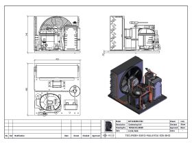 Tecumseh HTA Condensing Unit 5/8hp R404 LBP AET2425ZBR-FZ3C