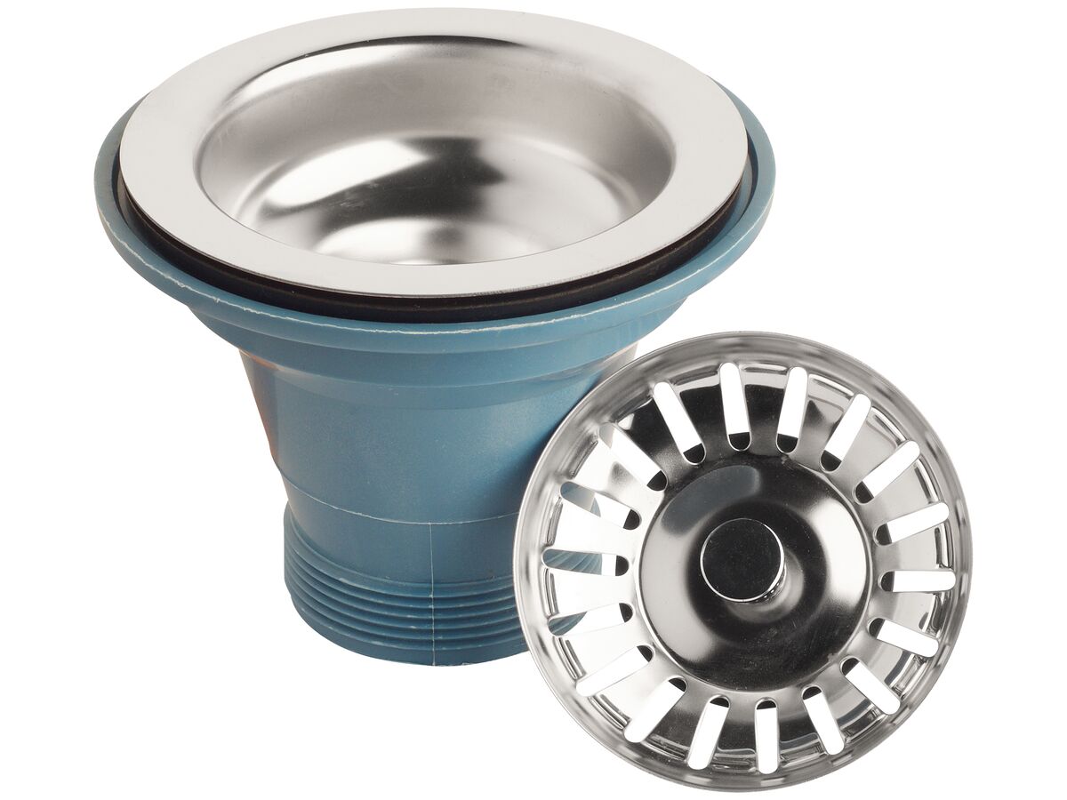 AFA Sink Basket Waste Complete Plug & Waste Stainless Steel from Reece