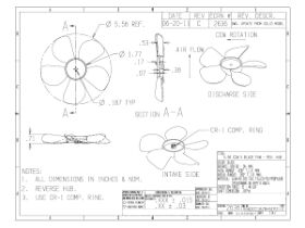 Fan Blade Kirby Ta & Tl 125mm X 4.7mm