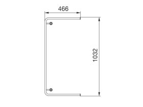 LAUFEN Pro A Frame for 1050mm Wall Basin Chrome