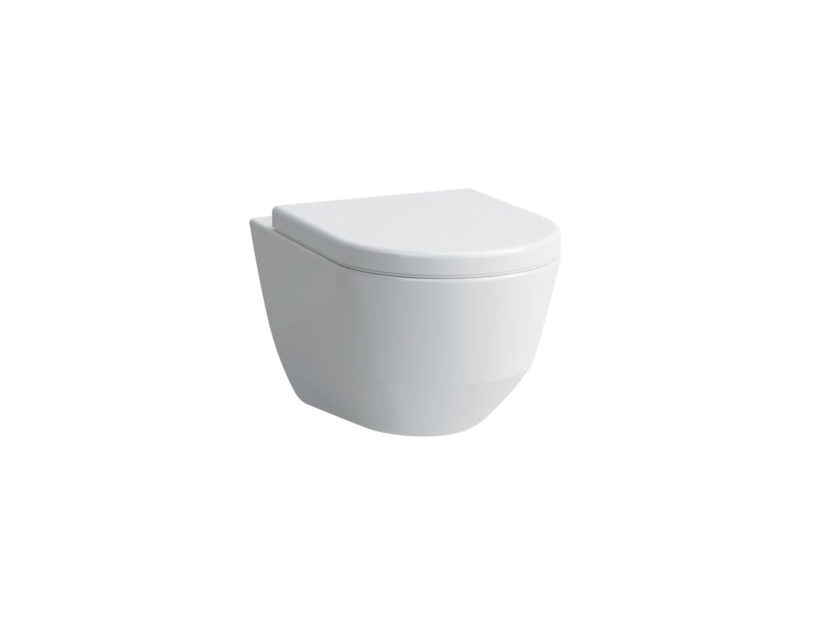 LAUFEN Pro A Rimless Wall Hung Pan and Soft Close Seat White (4 Star)