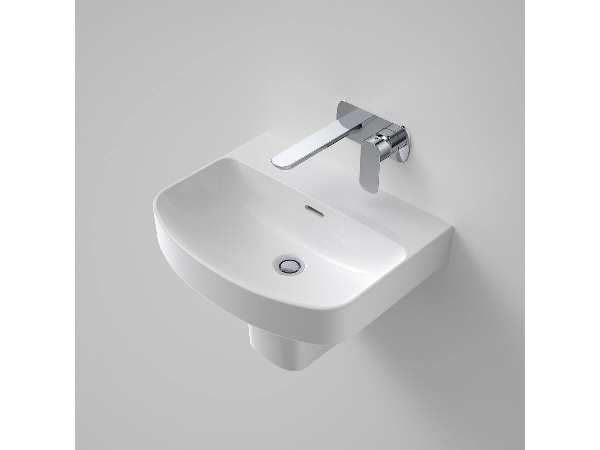 Caroma Forma 500mm Wall Basin No Taphole with Overflow