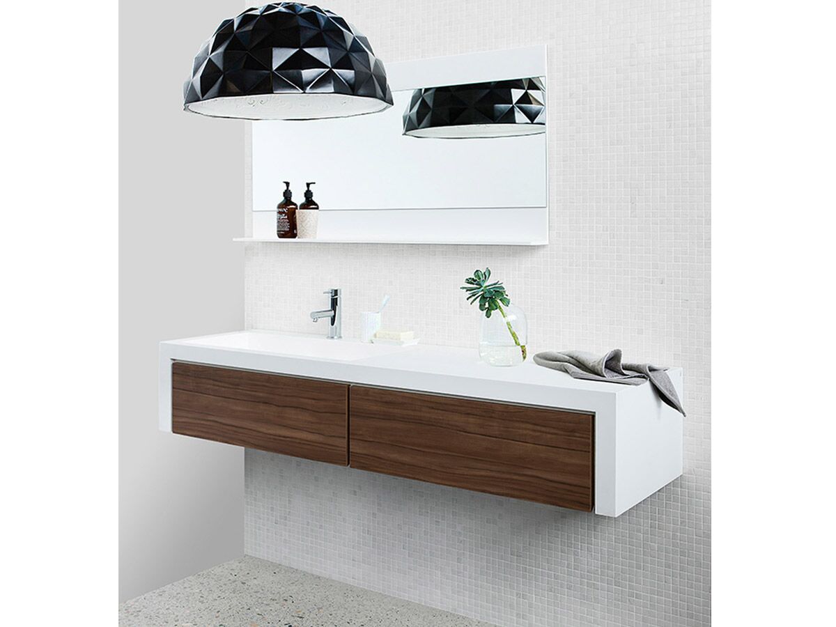 Uber 1600mm Wall Hung Vanity Unit Solid Single Bowl Basin from Reece