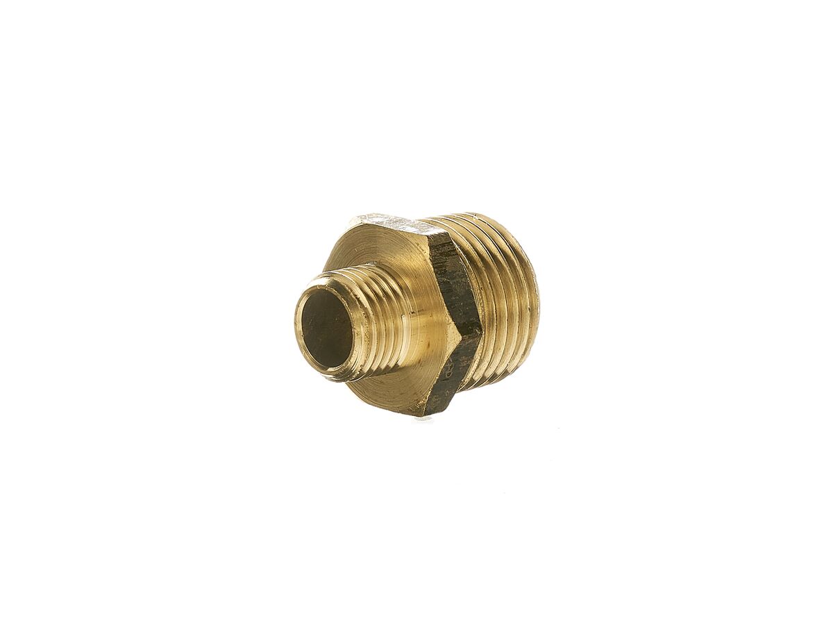 Nipple Hex Reducing Brass 15mm x 6mm