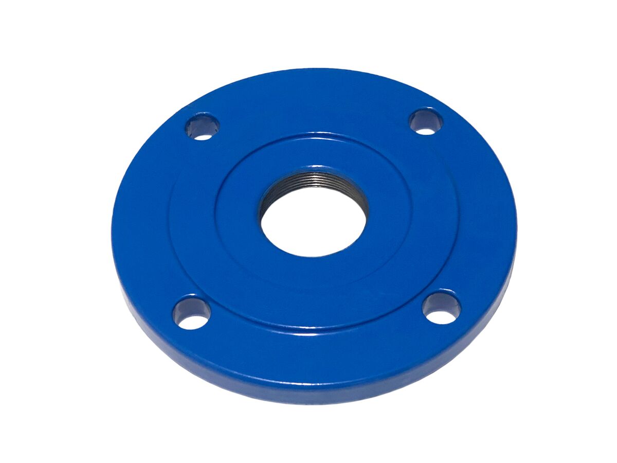 Ductile Iron Blank Flange Tapped with 32mm BSP Female PN16 B5 Fusion