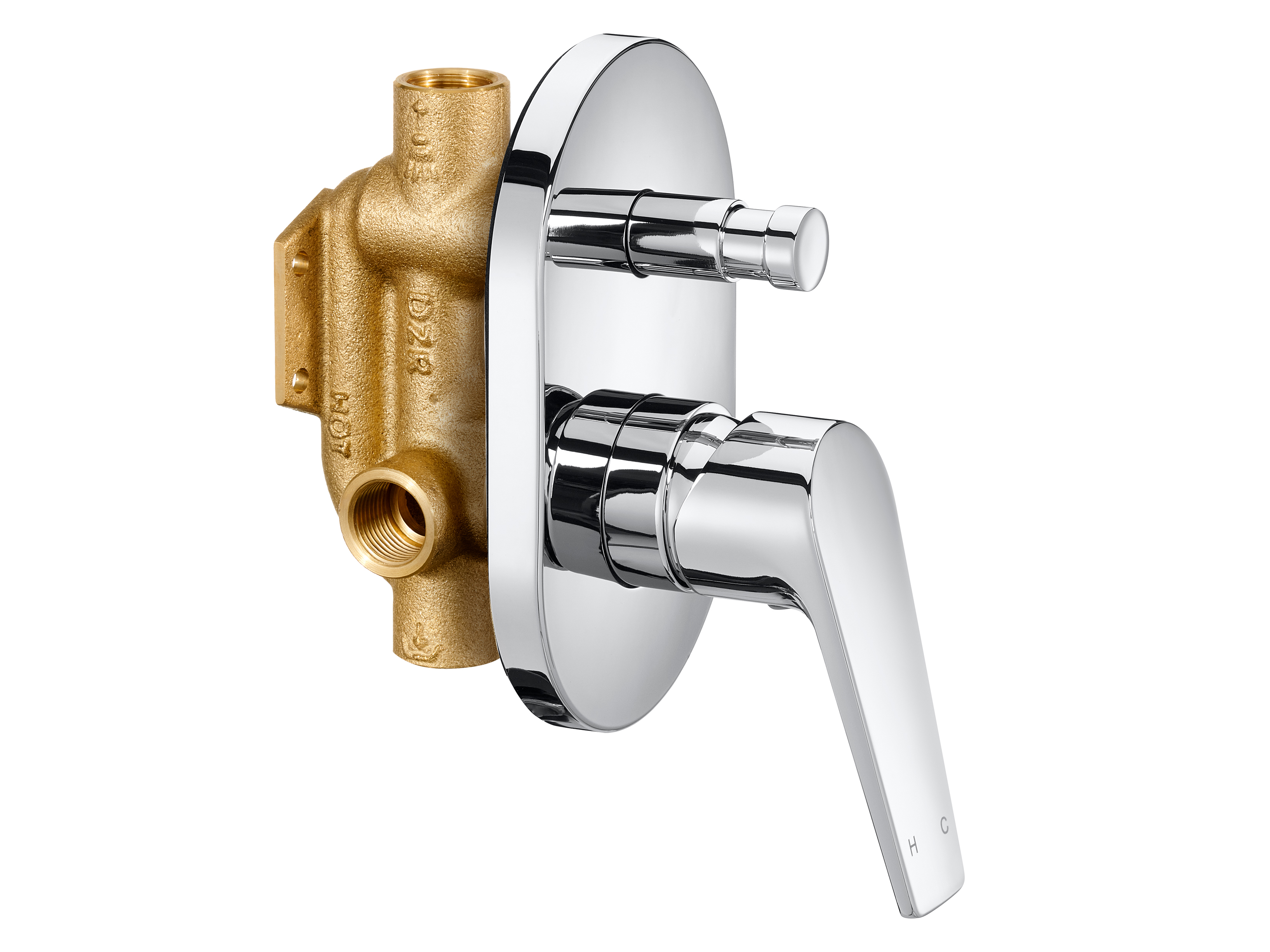 Posh Solus MK3 Shower Mixer Tap with Diverter Chrome from Reece