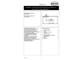 Installation Instructions - Graf Under Sink Grease Trap 50ltr and 85ltr