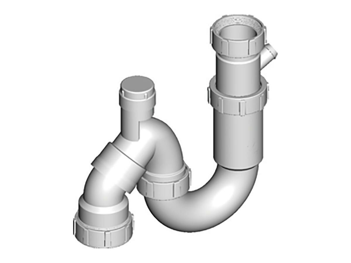 Plastec Combination S&P Trap with Air Admittance Valve 50mm