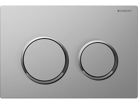Geberit Omega 20 Dual Flush Button Satin/ Chrome/ Satin