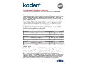 Warranty - Kaden Wall Mounted Air Conditioner KS Series