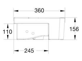 American Standard Concept Semi Recessed Basin 1 Taphole White