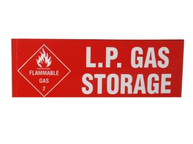 LP Gas Storage Sticker