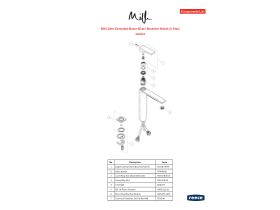 Component Listing - Milli Zato Extended Basin Mixer Brushed Nickel (5 Star)