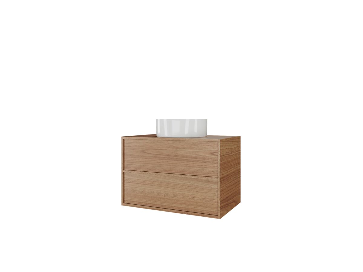 Kado Aspect 750mm Wall Hung Vanity Unit Timber Top from Reece