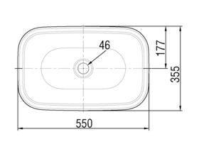 Ideal Standard Clear Vessel Basin 550mm White