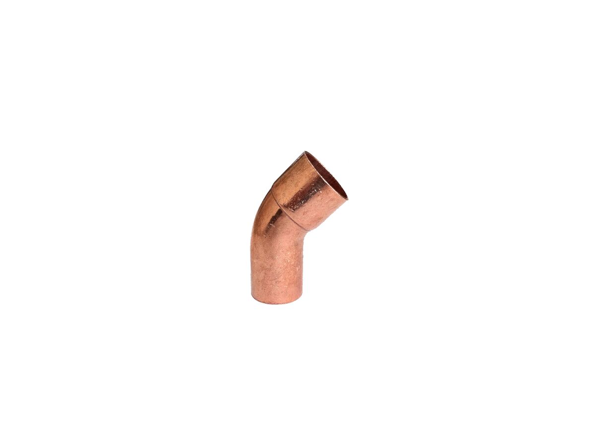 Copper Bend Flared One End 45 Degree