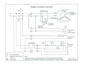 Wiring Diagram - Tecumseh Condensing Unit FH Single Fan (CSR)