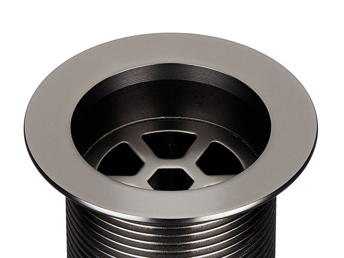 Mizu Drift 40mm Traditional Plug and Waste with Overflow Brushed Gunmetal from Reece