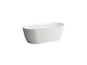 LAUFEN Pro Freestanding Bath with Overflow 1650x750 Plug and Waste