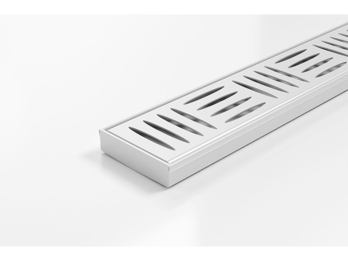 Kado Lux Oval Shower Channel Kit Matte White