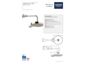 Technical Guide - GROHE Power & Soul Cosmo 190mm Overhead Shower & Arm Chrome