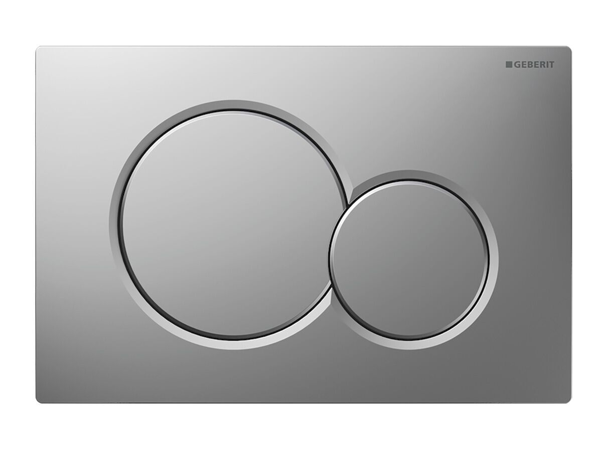 Geberit Sigma 01 Dual Flush Button ABS Satin Chrome Easy Clean Coating from Reece