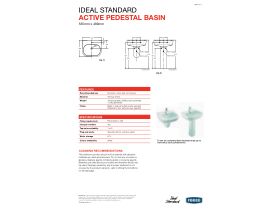 Technical Guide - Ideal Standard Active Wall Basin 1 Taphole White