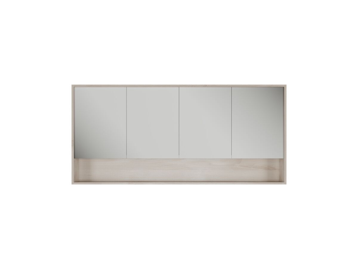 Kado Aspect 1800mm Mirror Cabinet Four Doors With Shelf and Surround View
