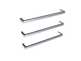 Mizu Bloc Heated Towel Rail 830mm (Triple Pack) Polished Stainless Steel