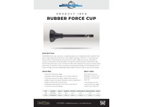 Specification Sheet - Rubber Plunger - Plastic Handle