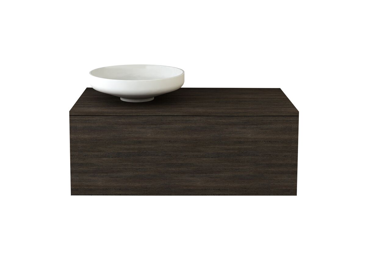 Omvivo Venice 1000mm Wall Hung Vanity Unit Timber with Timber Top from