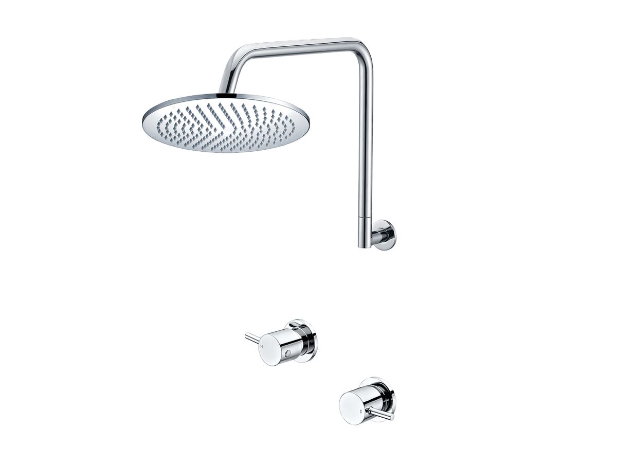 Mizu Drift Gooseneck Shower Set 300mm Chrome (3 Star) from Reece