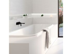Caroma Urbane 1675 Island Bath Rectangular Oval Acrylic White