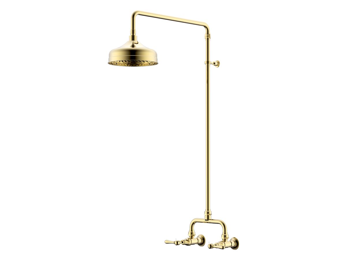 Milli Monument Edit Exposed Shower Set Lever Handles Brass Gold (3 Star)