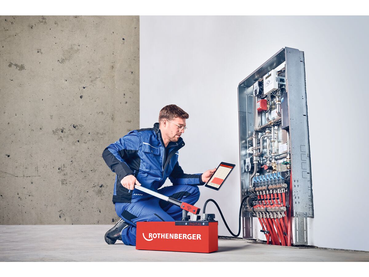 Rothenberger RP50 Digital Test Pump Bucket from Reece