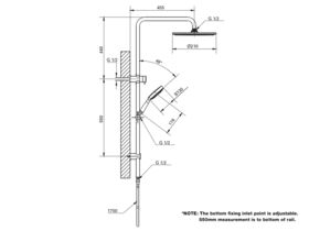 GROHE Power & Soul Cosmopolitan Twin Shower Chrome (3 Star)