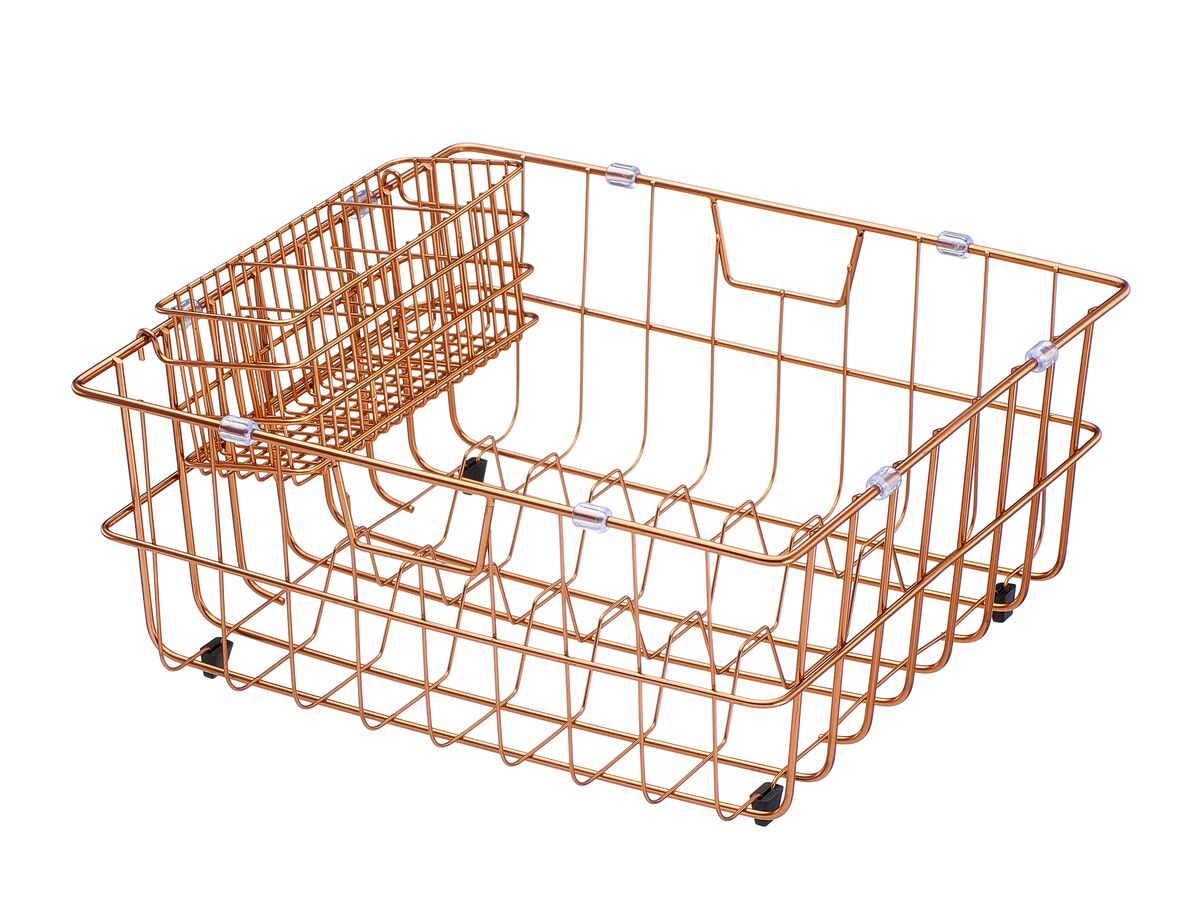 Memo Wire Basket 370 X 380 Bronze