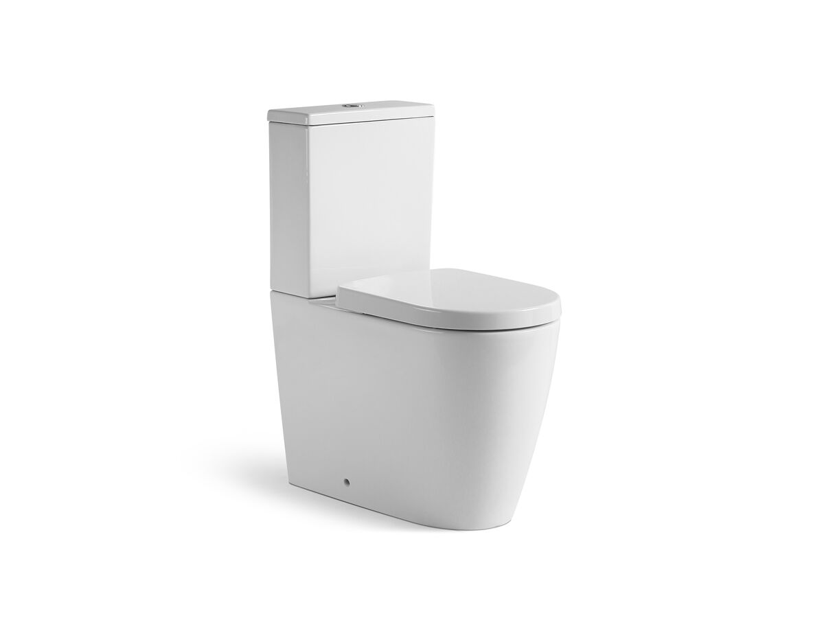 Kado Lux Close Coupled Back To Wall Rimless Overheight Back Inlet Toilet Suite