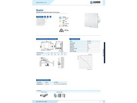 Specification Sheet - Blauberg Quatro Exhaust Fan