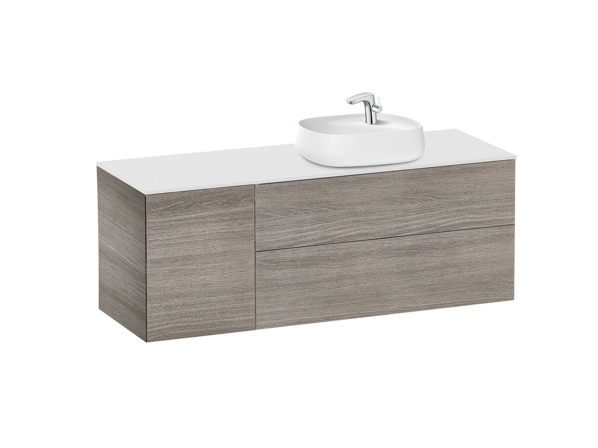 Roca Beyond Above Counter Basin 1 Taphole 585mm White